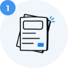 two pieces of paper in a circle